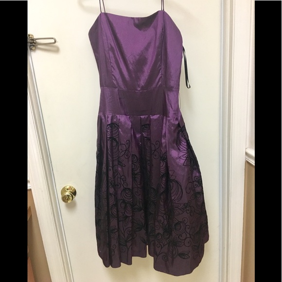 Dress Purple formal  prom black Jessica Howard - Picture 1 of 8